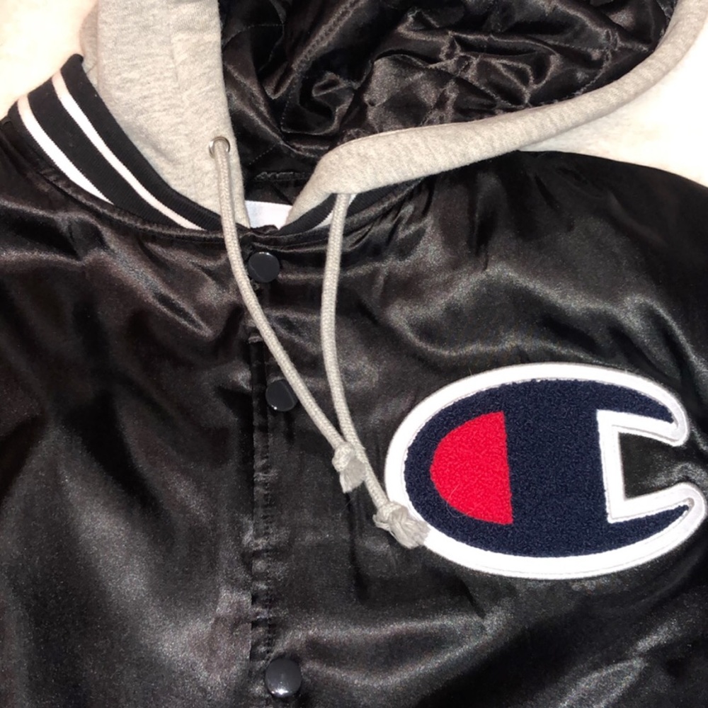 Supreme x Champion satin varsity jacket